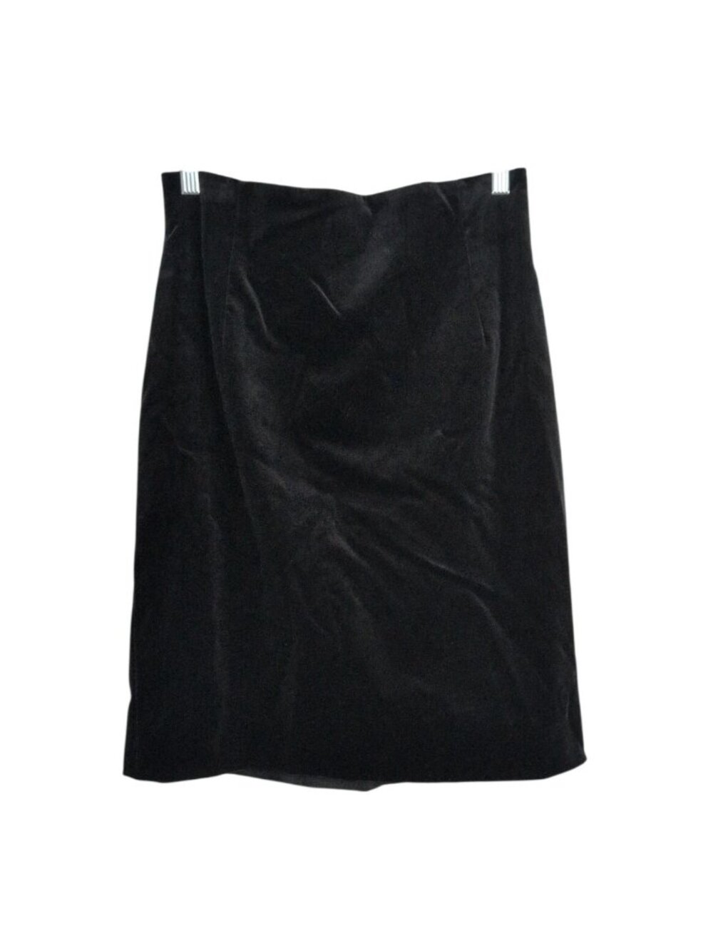 Escada 40 Velvet Skirt Womens Size 8 Black Classic Evening Elegant Vampy Busines